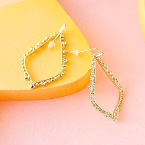 Kendra Scott - Sophee Crystal Gold Drop Earrings - Picture 3 of 3